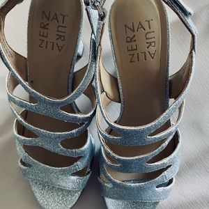 Naturalizer silver heels 7.5
